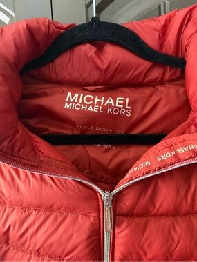 MICHAEL Kors Red Puffer Jacket